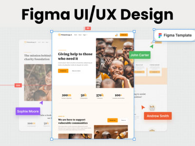 Web template, unique landing page, website UI/UX in figma | Upwork