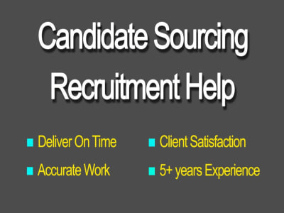 Sourced candidates for Recruitment