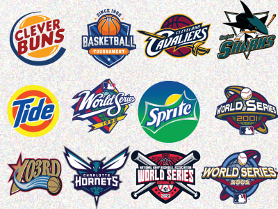 Make custom nba, mlb parody logo tags , world series, all star