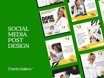 COMPLETE SET OF SOCIAL MEDIA Carousel Post based on your brand