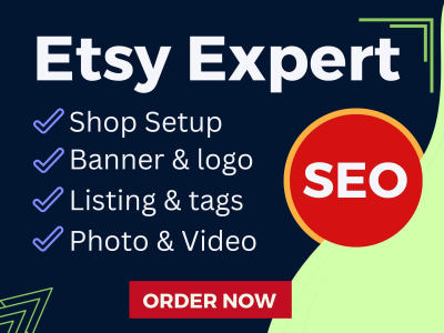 Pro Etsy Expert to Setup Store with Products Listing