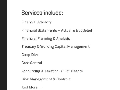 A complete virtual CFO package. | Upwork