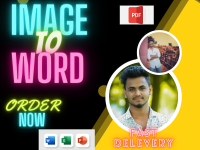 Word to PDF, PDF to excel, image to text,PDF to Excel