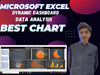 Data Analysis, chart using Microsoft Excel dynamic dashboard | Upwork