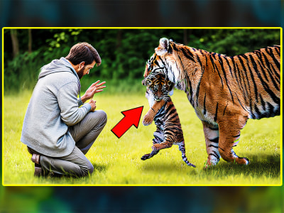 High-quality animals YouTube thumbnail to improve your CTR