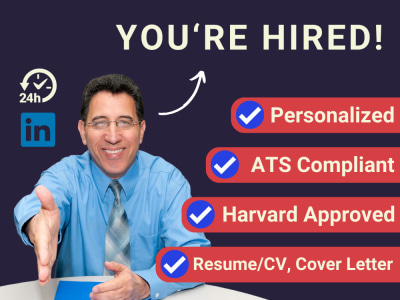 ATS Compliant Resume/CV and Cover Letter in 24hrs
