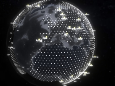 A virtual 3d globe map based on JSON data | Upwork