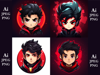 Unique Gaming Logo headshot Creations for Streamers & Esports Teams