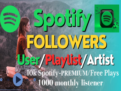 7000 Spotify followers | Spotify listener | Spotify Play | Spotify Playlist