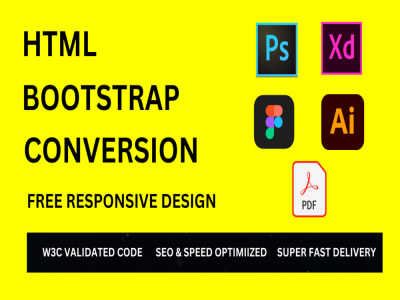 Get Responsive HTML css website design / developer, psd to html5 ...