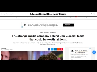 Interviews, articles, guest posts, press releases published on news sites