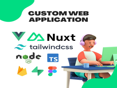 Web application built on vue js, nuxt js, tailwind css | Upwork