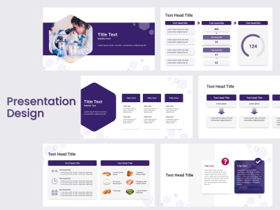 An eye-catching presentation/pitch deck design
