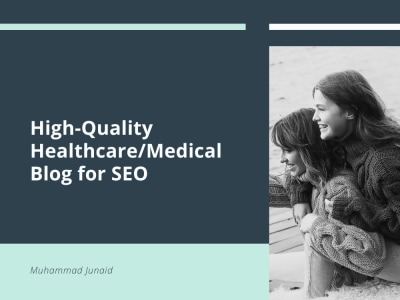 A high-quality medical/healthcare blog article for SEO