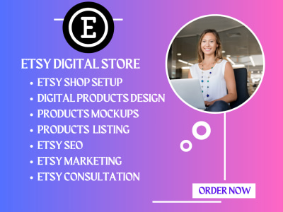 Etsy digital products, wall art design, Etsy printable planner with Mockups