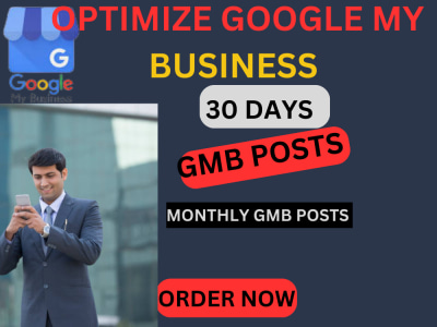 I will do monthly gmb posts with geotag images for top ranking | Upwork