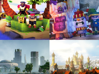 A minecraft full service provider animations, development, builds, designs
