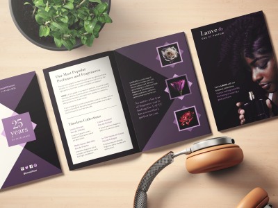 An Eyecatching Promotional  Bifold Trifold Brochure Design