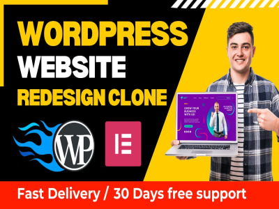 WordPress website, landing page, clone, redesign website using ...
