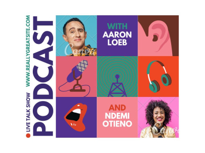 Stunning podcast cover art design