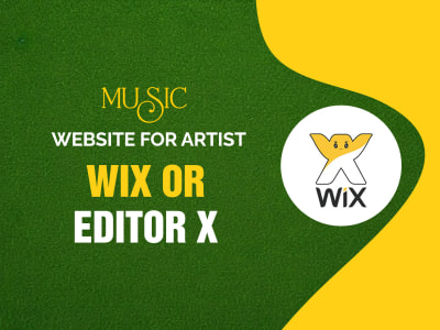 Music website for artist by wix or editor x