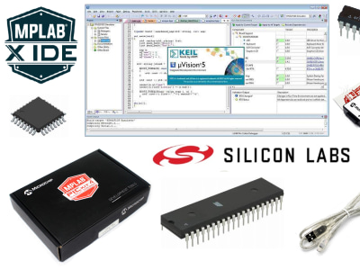 Microcontroller programming in C language (PIC, ATMEL, Si Labs)