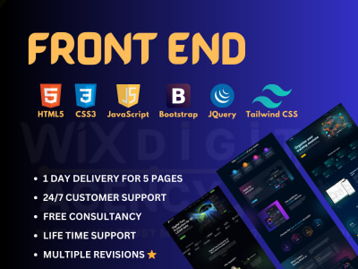 A fantastic UI Design Using HTML, CSS, JavaScript, and Bootstrap. | Upwork