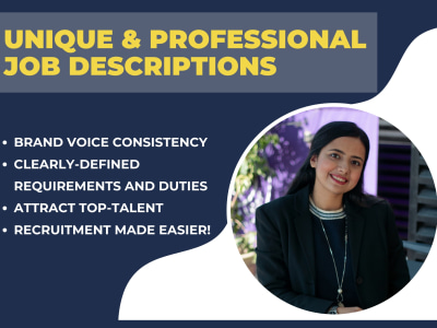 Professional and unique job descriptions