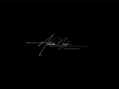 A signature style logo design