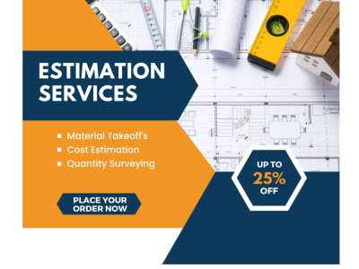Material takeoff and detail construction estimation of a project.