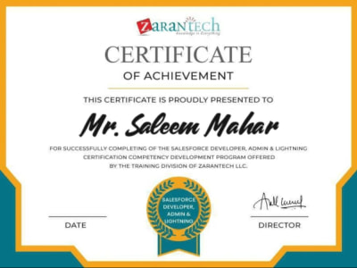Service related salesforce admin and salesforce developer