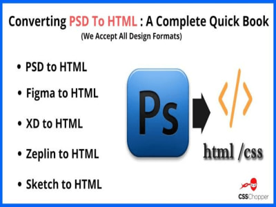 PSD to HTML5 temple with CSS,Bootstrap,tailwind,Javascript | Upwork