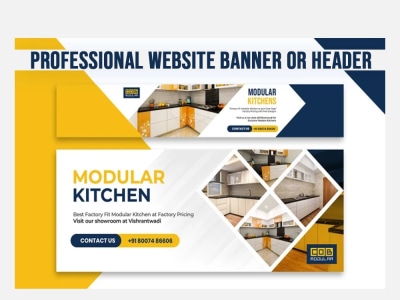 A professional website banner or header
