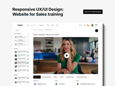 A Sales Training Platform with a Stunning Adaptive UI/UX Design | Figma ...