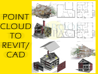 Point cloud scan to Revit BIM model or 2d CAD drawings