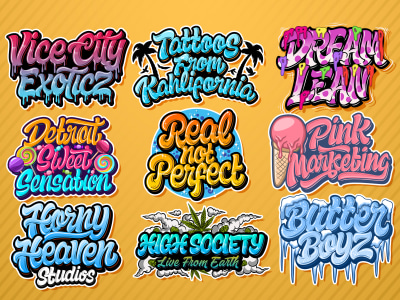 Hand lettering, typography, graffiti logo in my style | Upwork