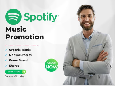 Spotify promotion Soundcloud promotion Spotify playlist Spotify canvas pr