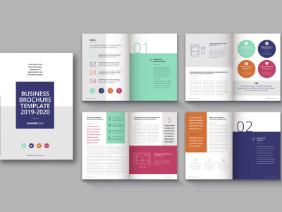 A professional magazine, brochure, company profile, annual report designs