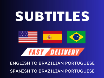 Professional subtitles from English to Brazilian Portuguese