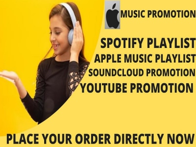 Your apple music, spotify music promotion submit to 900 playlist curators