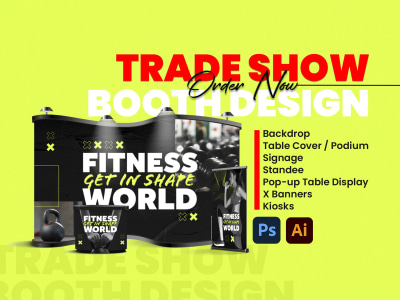 Attractive trade show booth design, backdrop & exhibition design