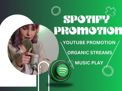 Spotify music promotion, followers, saving, play Grow Spotify Playlist