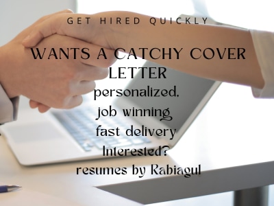 A CATCHY AND JOB-WINNING COVER LETTER