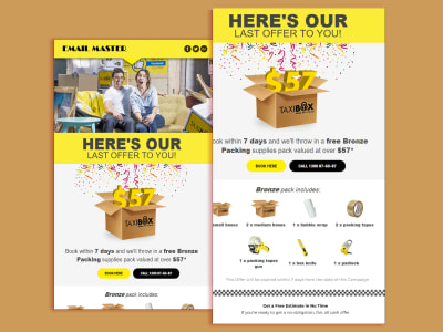 Responsive HTML email template, HTML newsletter, custom email template