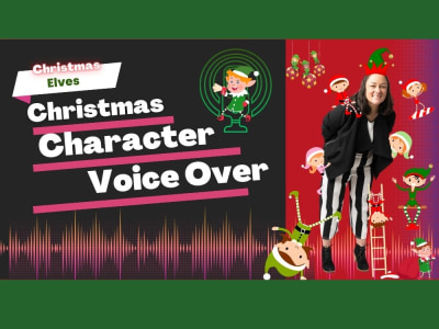 A Christmas holiday elf voice over