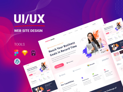 Aesthetic UX UI WordPress Landing Page | Upwork