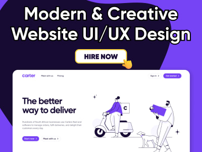 A Modern and customized Website Design, Website UI/UX Design, Web Designer