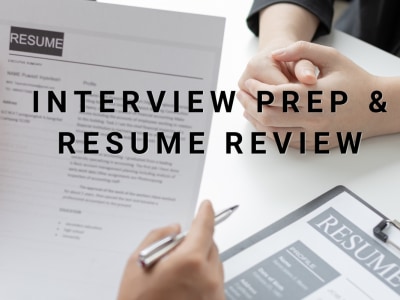 A mock interview and feedback on interview skills as well as your resume