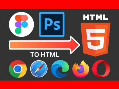Convert PSD or Figma to HTML CSS code | Upwork