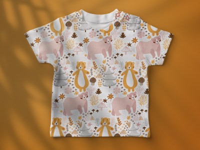 Seamless pattern for fabric, apparel, wallpaper, kids brand